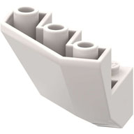 Lego kostka (kostička) 3x3x2 šikmá střecha roh invertovaná, bílá (246401)